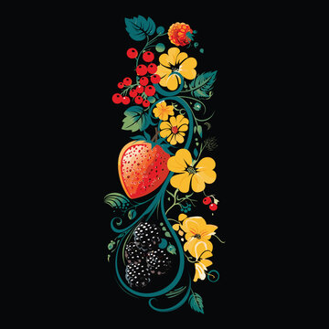 Henna design illustration