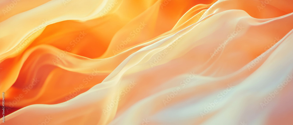 Leinwandbilder fluid forms create a captivating blend of organic shapes and smooth gradients in warm colors