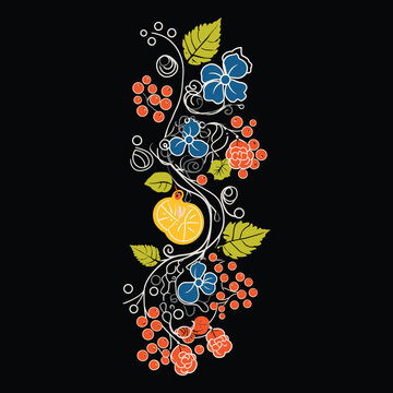 Henna design illustration