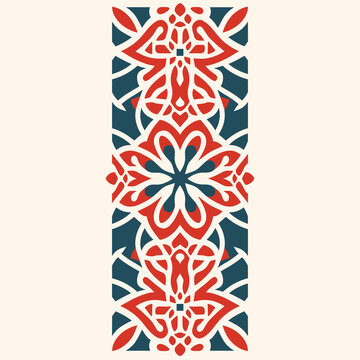 Henna design illustration