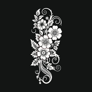 Henna design illustration