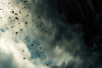 Obraz premium A commercial airliner soaring above the clouds