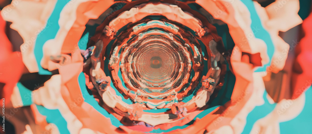 Poster Kaleidoscopic patterns create mesmerizing visual harmony and symmetry