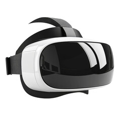 High-Quality Virtual Reality Headset on Transparent Background for Digital Media Projects