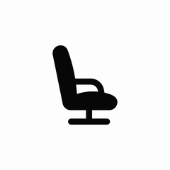 seat chair icon vector sign

