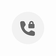 locked phone secure phone call icon vector sign