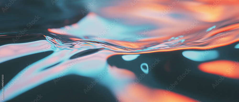 Poster Dynamic liquid textures showcase flowing patterns in vibrant colors