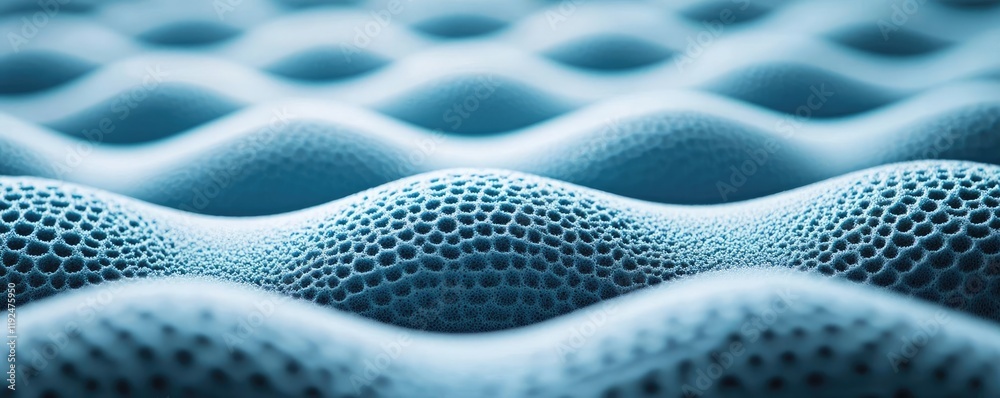 Poster studio absorber concept. detailed texture of blue waves showcasing intricate patterns for design use
