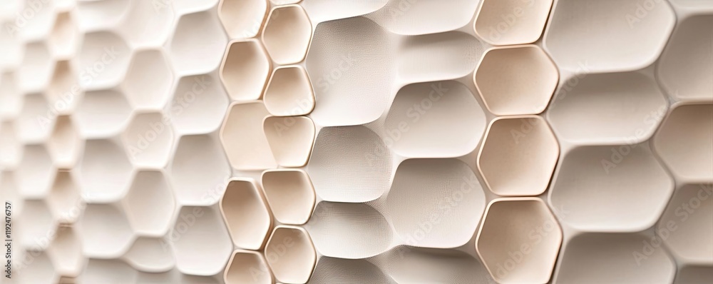 Poster Studio absorber concept. Abstract honeycomb texture with a modern design, perfect for backgrounds and patterns.