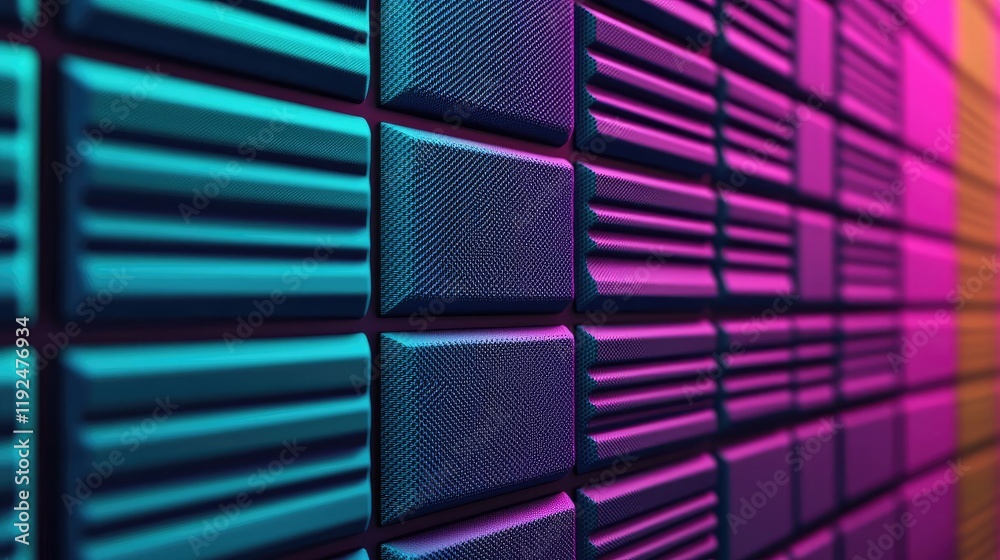 Poster studio absorber concept. colorful panel design with vibrant hues and dynamic textures for creative p