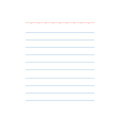 Lined or Ruled Paper Background