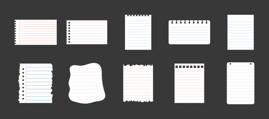 Lined or Ruled Paper Background