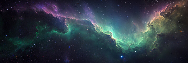 Fototapeta premium Colorful Nebula Space Background