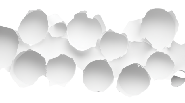 Abstract White Paper Design with Holes