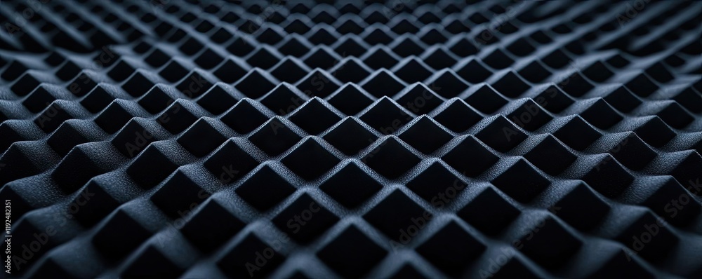 Poster Studio absorber concept. Abstract geometric pattern with dark tones and textured surface for design projects.