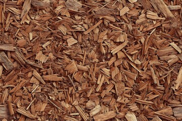 Wood Chips Mulch Natural Landscape Gardening Recyclable Sustainable Organic Gardening Soil Enhancement