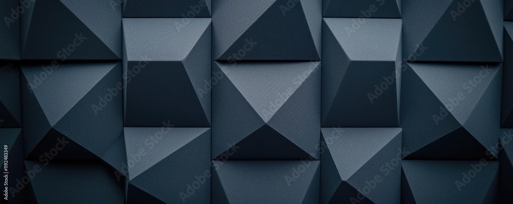 Poster studio absorber concept. abstract pattern of textured geometric shapes in dark tones for modern deco