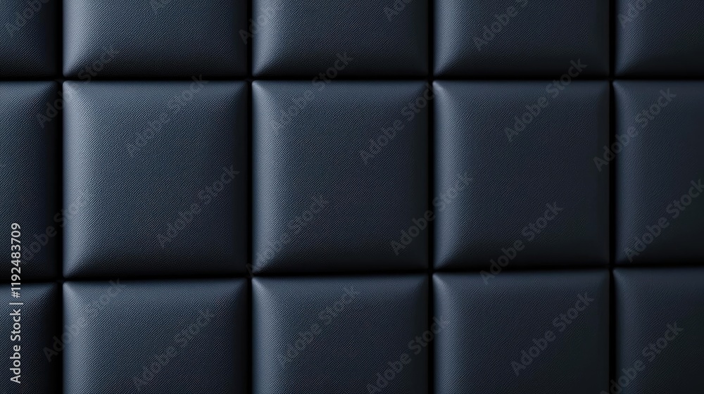 Poster studio absorber concept. elegant dark padded wall surface with a modern and stylish design for inter
