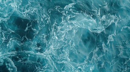 Obraz premium The Alluring Natural Background of Waves on the Beach in Summer