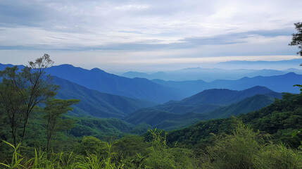 Obraz premium Exploring Scenic Mountain Adventure and Breathtaking Nature Views