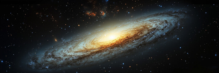 Fototapeta premium Galaxy Background with Cosmic Nebula