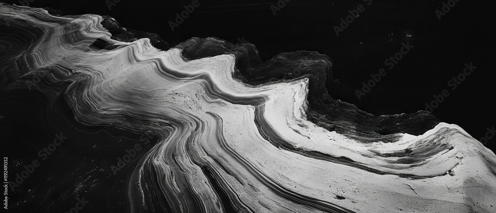 Aufkleber swirling lines and flowing curves create a dynamic sense of movement and energy