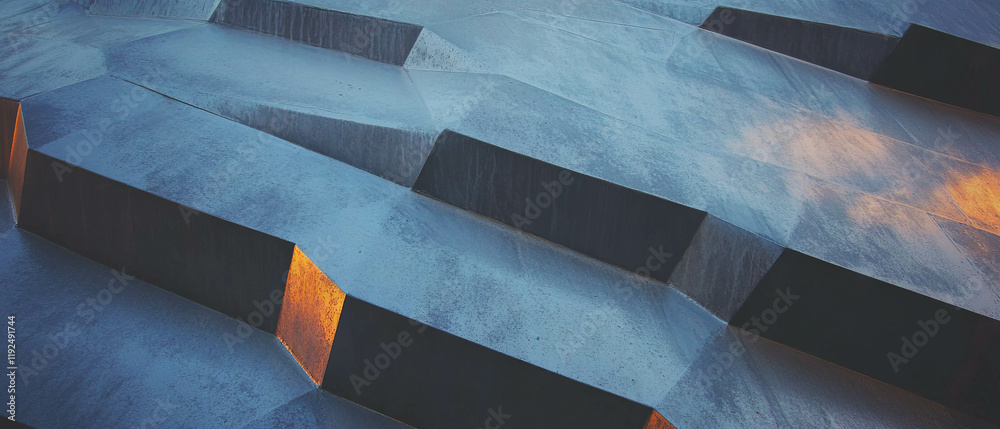 Poster textured aluminum surface showcasing intricate patterns and tactile visual interest