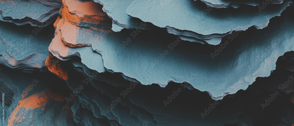 Fototapete textured surfaces create rich visual depth with layered and overlapping designs