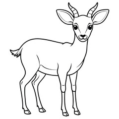 Fototapeta premium cute deer vector design logo for kids product 