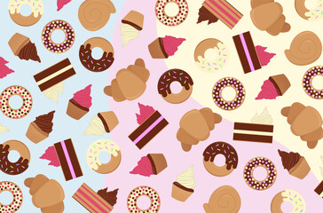 Confectionery background.