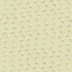 Light green seamless floral pattern with soft hand-painted pastel roses. Great for fabric design, feminine wallpapers, scrapbooking and décor.