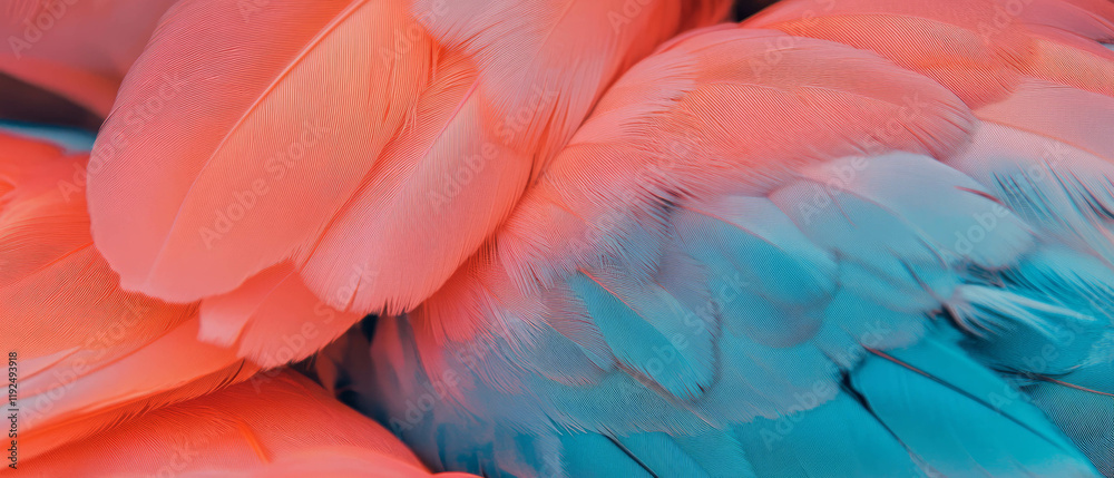 Poster Vivid hues blend and merge with seamless transitions of colors in a colorful display