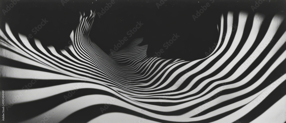 Poster Exploring warped perspectives through distorted lines and space