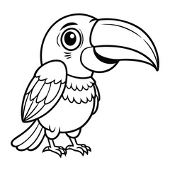 Fototapeta premium vector design silhouette of a toucan 