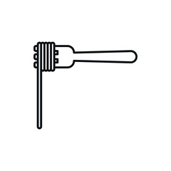 Fork with pasta icon.