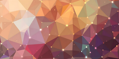 Obraz premium Abstract polygonal background. Low poly gradient background. Crystal polygon background. AI generated image, ai.