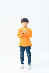 smartphone, smart phone, boy, child, young boy, app, email, gps, message, full body, standing,...