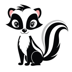  cute skunk vector design