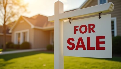 Fototapeta premium Suburban house for sale with 
