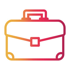 Fototapeta premium suitcase Line Gradient Icon