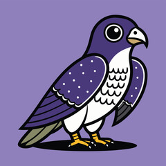 Fototapeta premium cute falcon vector design