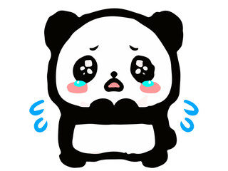 かわいいパンダの手書き風イラスト素材4