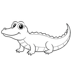 Fototapeta premium cute crocodile.eps