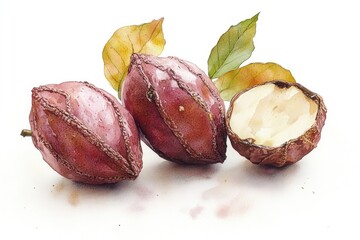 Fresh produce on a clean white surface, ideal for food or still life photography