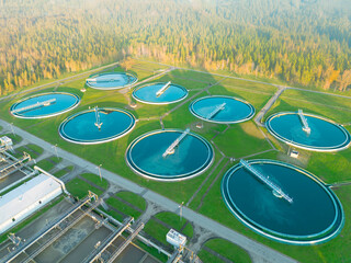 Aerial wastewater plant for sustainable water management