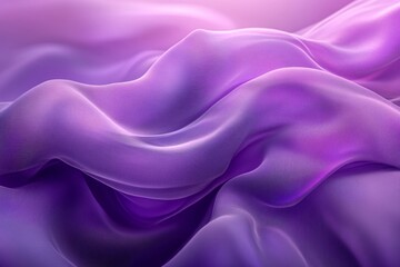 Fototapeta premium Purple Silk Waves Abstract Digital Background, Generative AI
