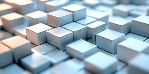 Fototapeta premium 3D Simple Business Digital Background with Clean Design, Generative AI