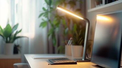 A chic smart doorbell with a digital video screen in a stylish entryway, representing modern home security and technology, Home security scene