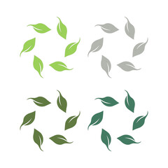 Natural Leaves Eco Product Sign Symbol Logo
