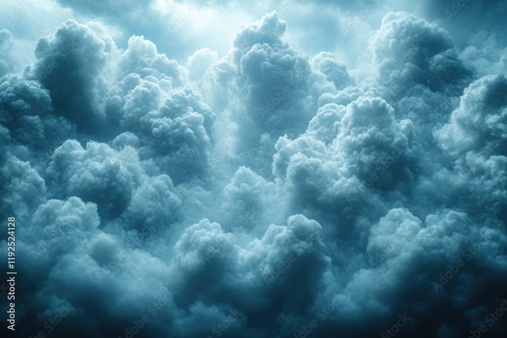 Poster a cloudy sky with dark clouds, great for weather or atmospheric images